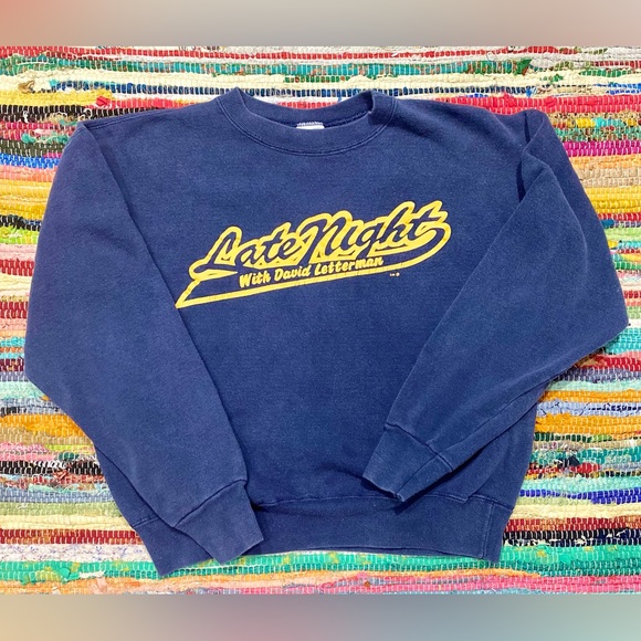 MV Sport Other - Rare Vintage 1990s Late Night with David Letterman Show Crewneck Sweatshirt Sz M